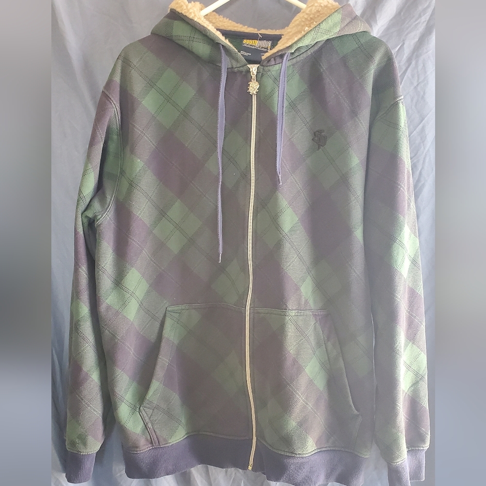 Southpole Plaid Hoodie with Cozy Hood Lining, Y2K